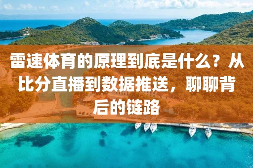 雷速体育的原理到底是什么?从比分直播到数据推送,聊聊背后的链路