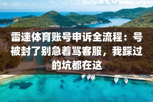 雷速体育账号申诉全流程：号被封了别急着骂客服，我踩过的坑都在这
