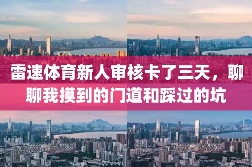 雷速体育新人审核卡了三天，聊聊我摸到的门道和踩过的坑