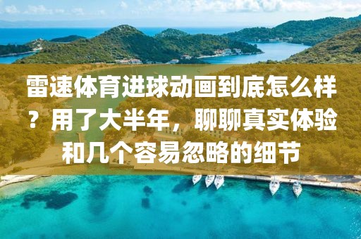 雷速体育进球动画到底怎么样?用了大半年,聊聊真实体验和几个容易忽略的细节